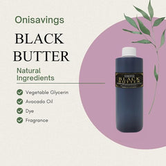 Onisavings Black Butter Body Oil pour demonstrates easy application and quick scent release.