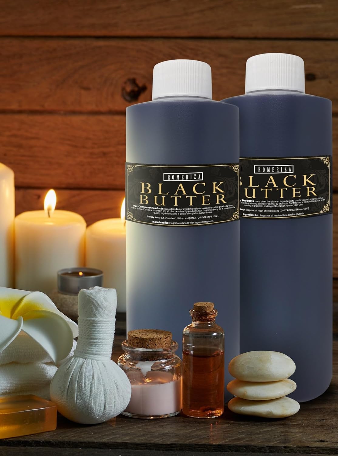 Onisavings Black Butter Body Oil travel-friendly 1 oz packaging.