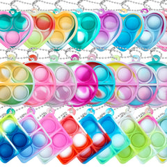 ONKULL Pop Fidget Keychain with bright colors for portable sensory play.