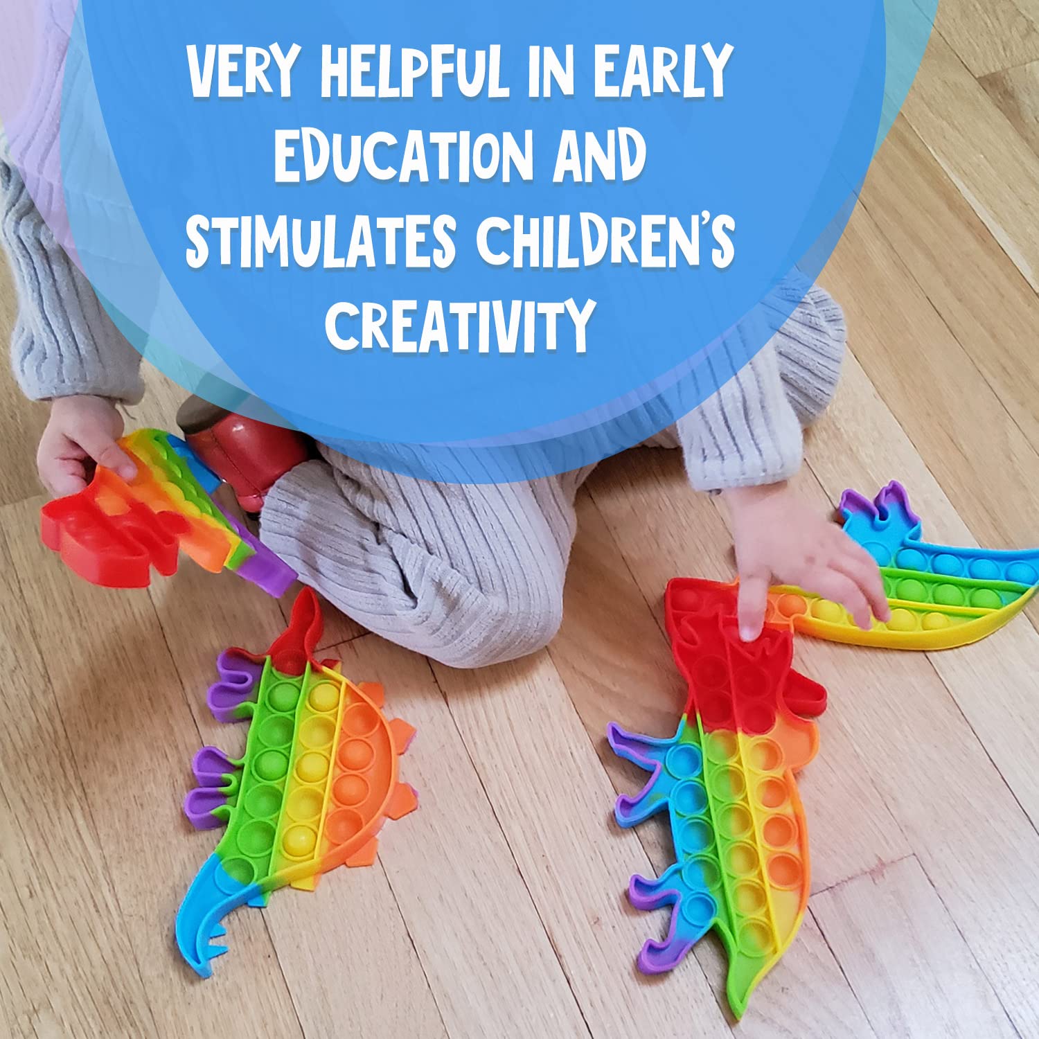 Only U dino-shape-4 - versatile learning toy for creativity.