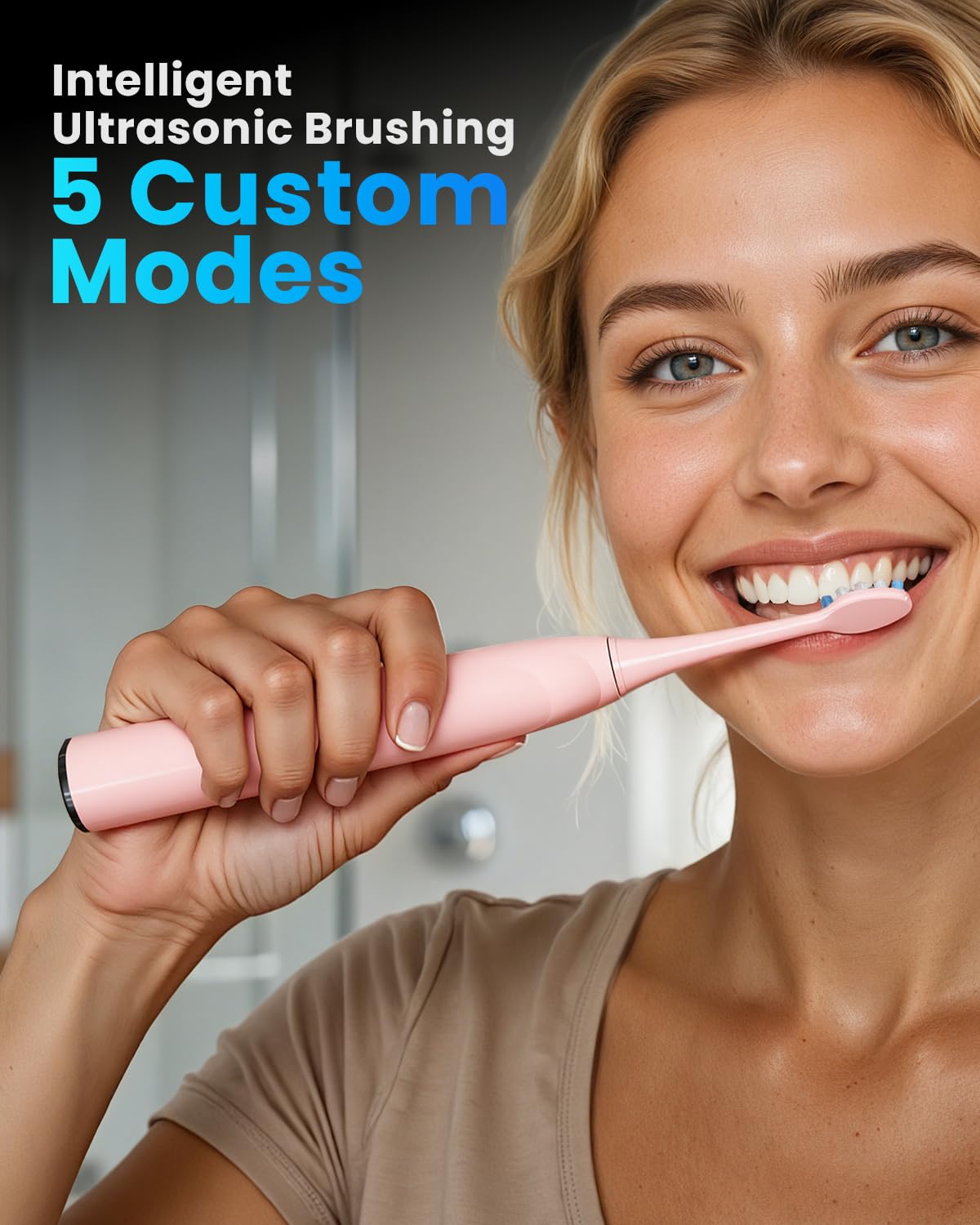 Onlyone eight brush heads included for long-term brushing.