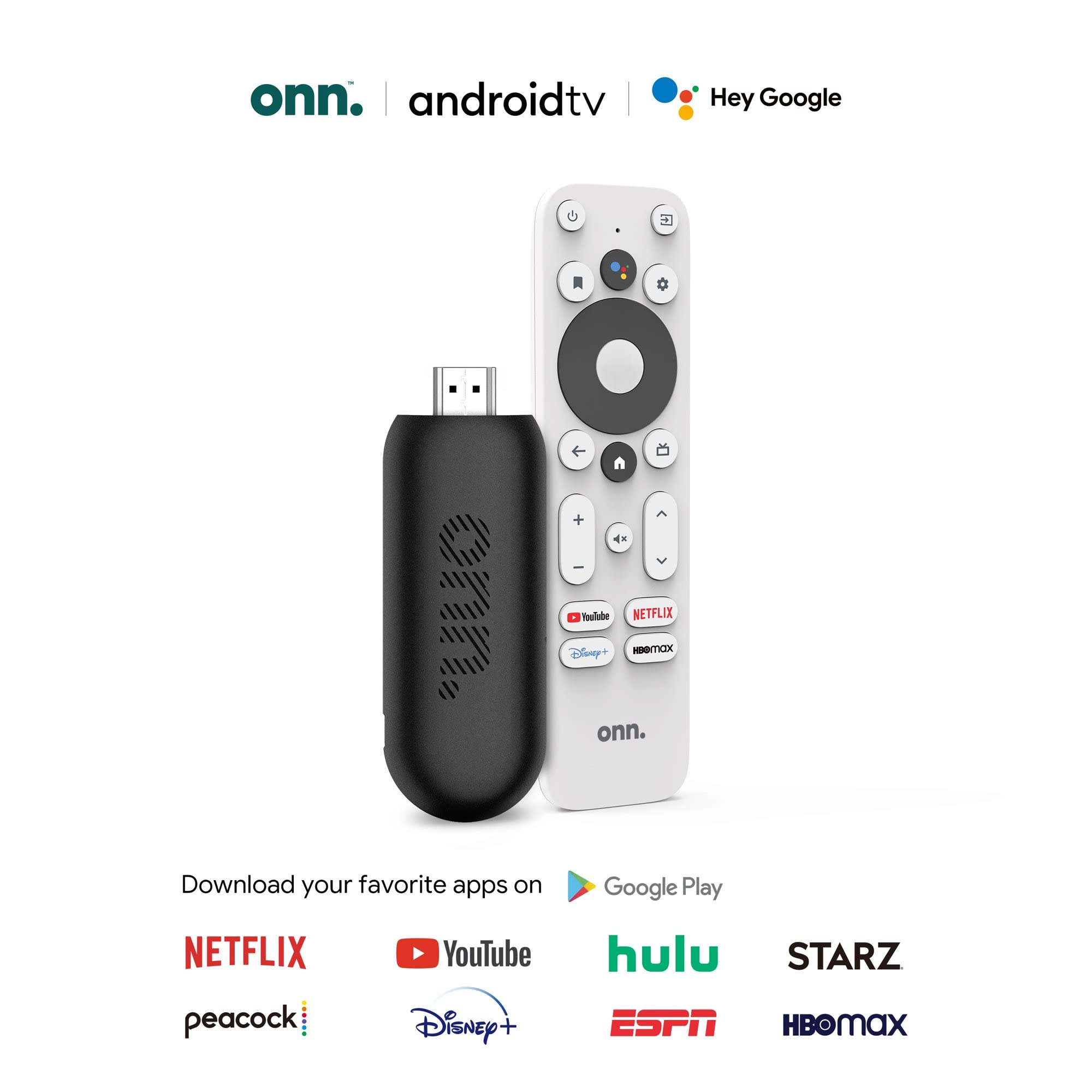 ONN streaming device demonstrates Chromecast built-in for quick casting.