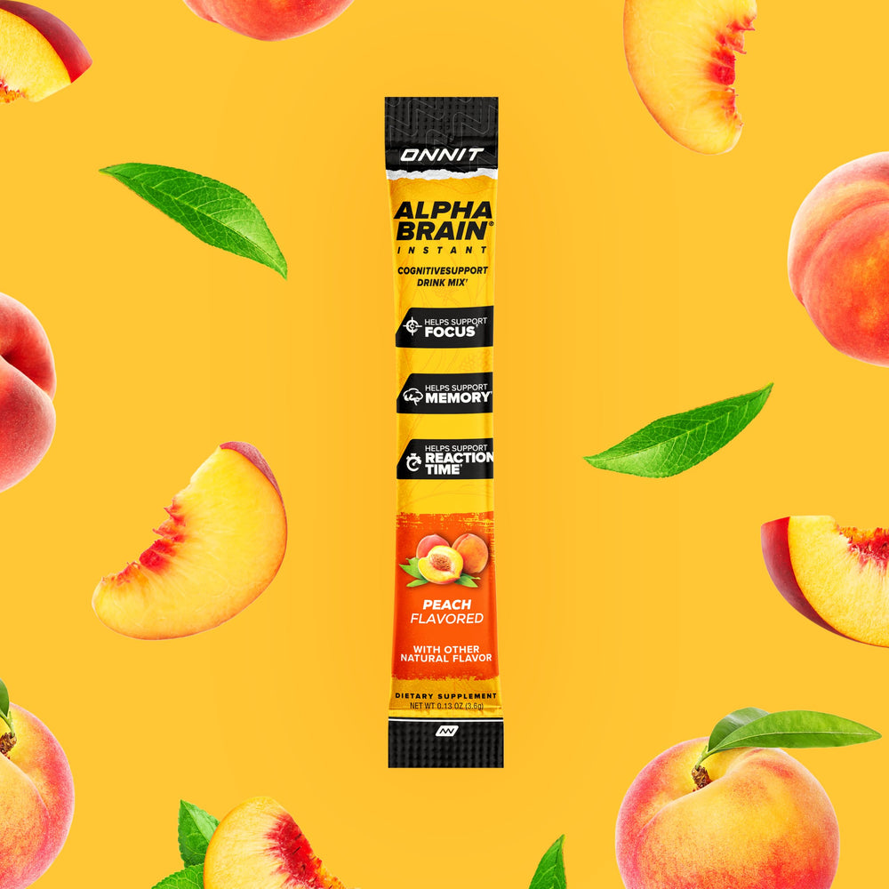 Ingredients panel on ONNIT Alpha Brain Instant highlights key nutrients