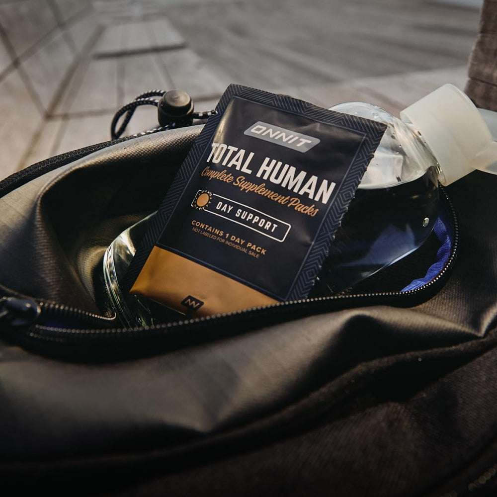 ONNIT Total Human complete packaging box with packs displayed