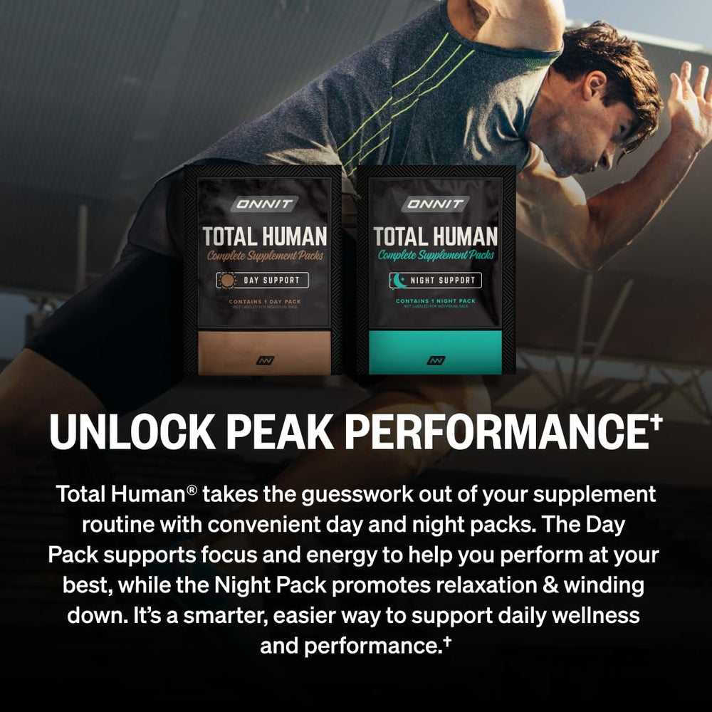 ONNIT Total Human Night Pack capsules bottle for evening relaxation and recovery