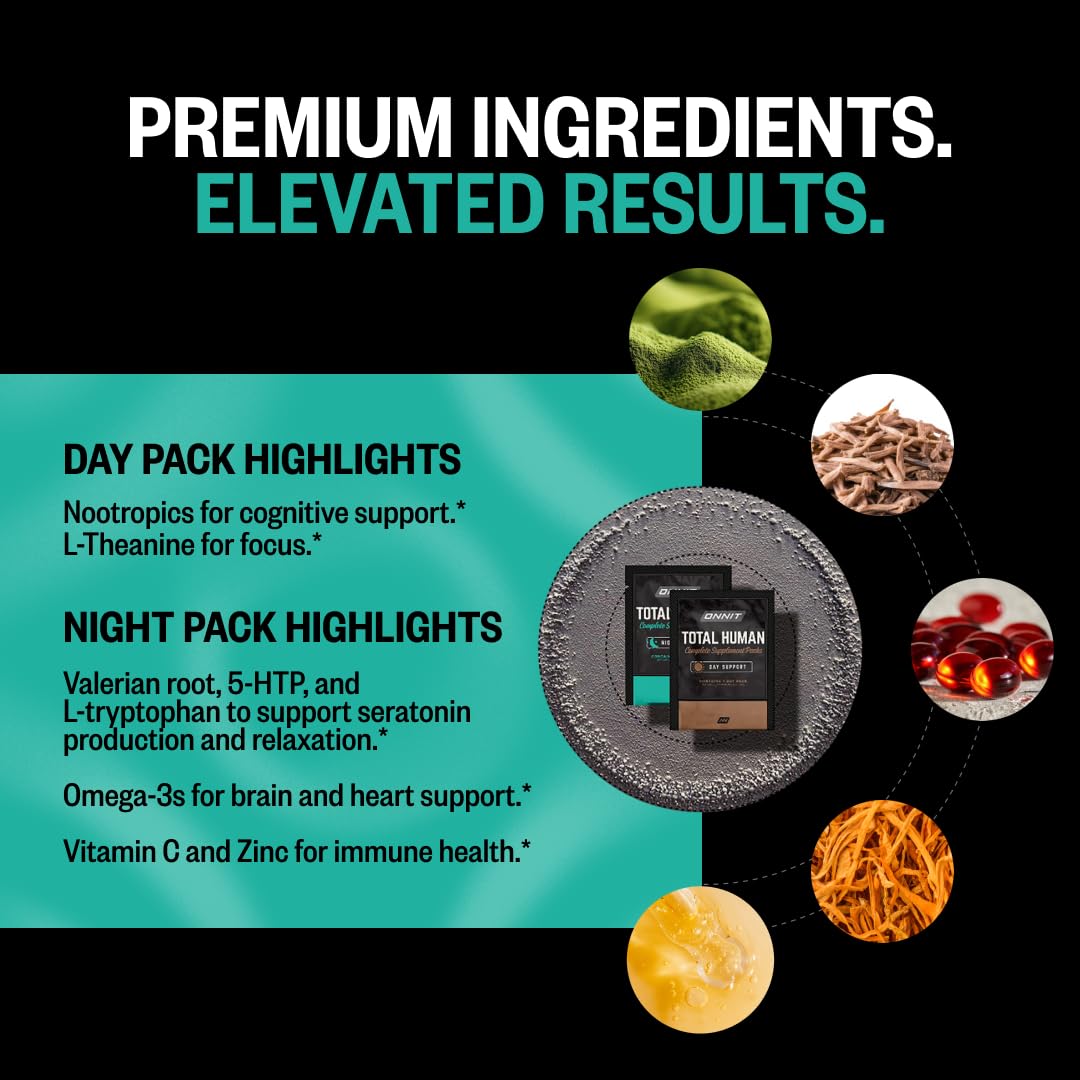 Close-up of Night Pack capsules showing relaxing herbs and minerals