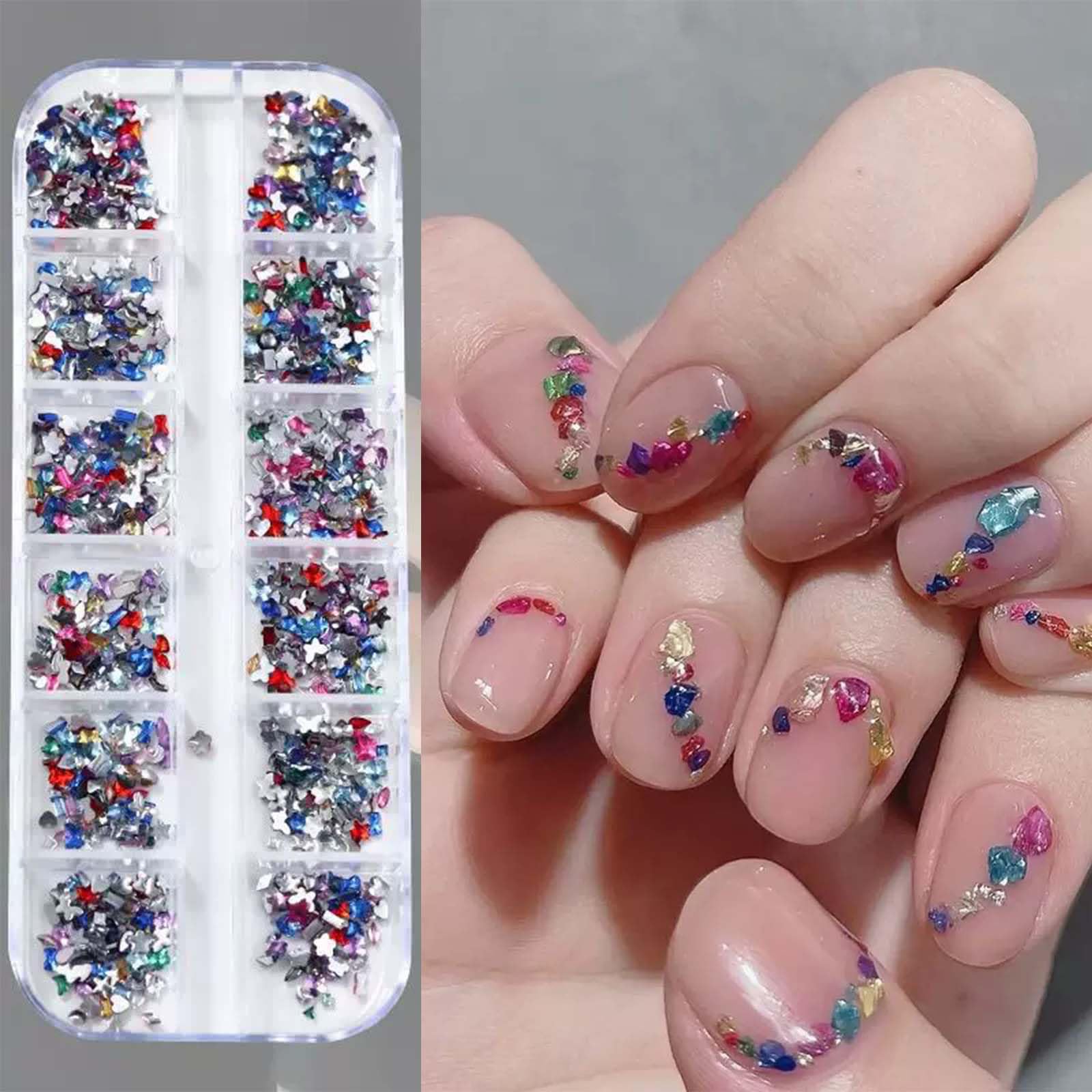 ONPRESS 3D flatback nail diamonds for durable, reusable embellishments
