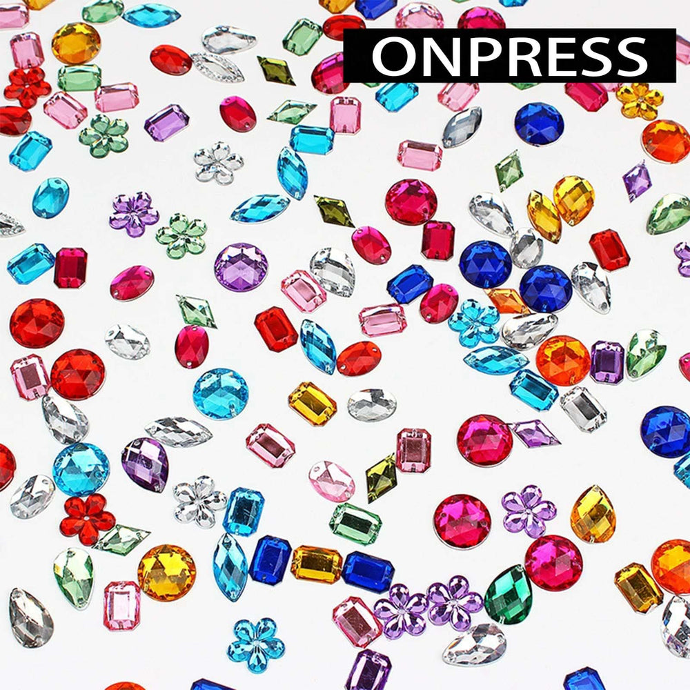 ONPRESS mixed shapes rhinestones charms for versatile nail art