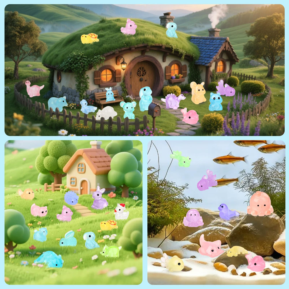 Onsioesd surprise gift bags with glow mini animals spark delight