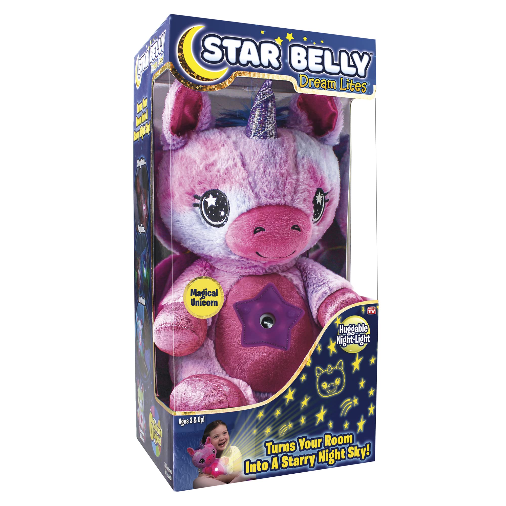 Ontel Star Belly Dream Lites Unicorn glowing stars soothe bedtime routine