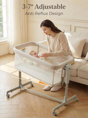ONTHEWEI Baby Bassinet 3-in-1 conversion to standalone crib