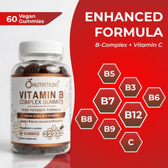 O NUTRITIONS Strawberry gummy texture seen as a convenient daily energy boost.