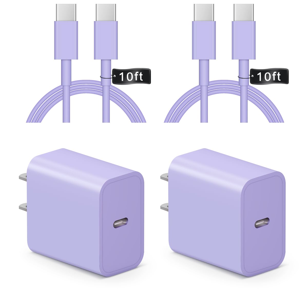 ONXROM 20W USB-C charger front view for fast charging