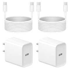 ONXROM 20W USB-C charger with 6ft cable for quick iPhone charging.