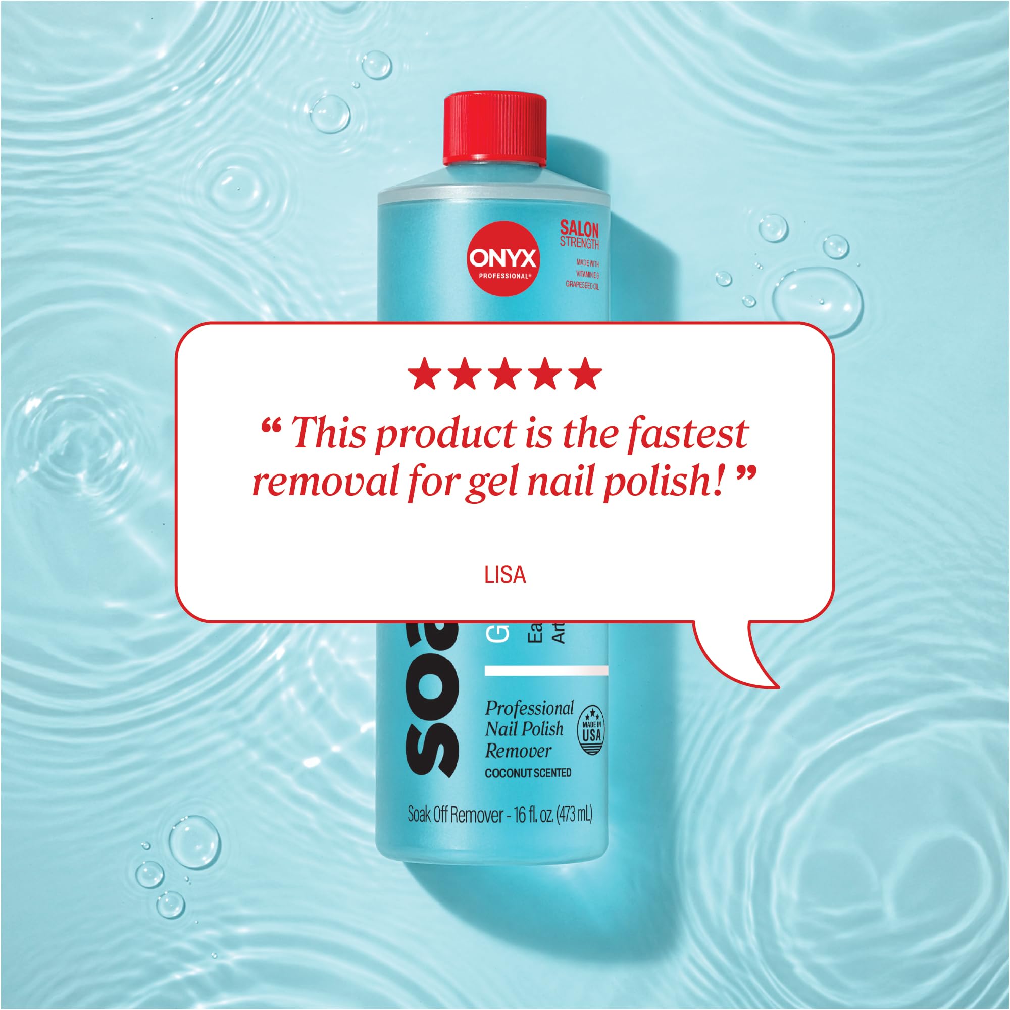 Gel polish removal in progress highlights maximum strength formula at work.