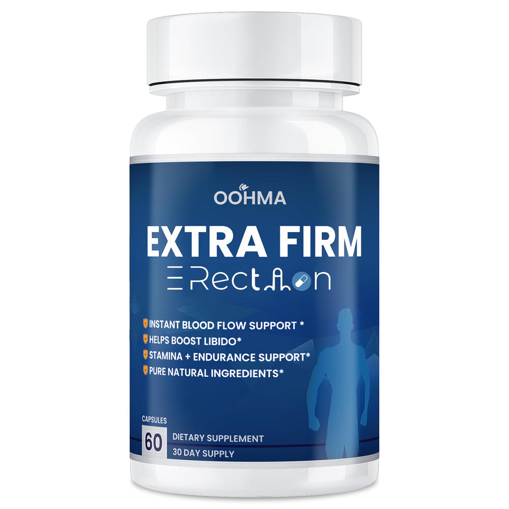 Oohma new male-enhancing supplement bottle, convenient daily use for potential performance support.