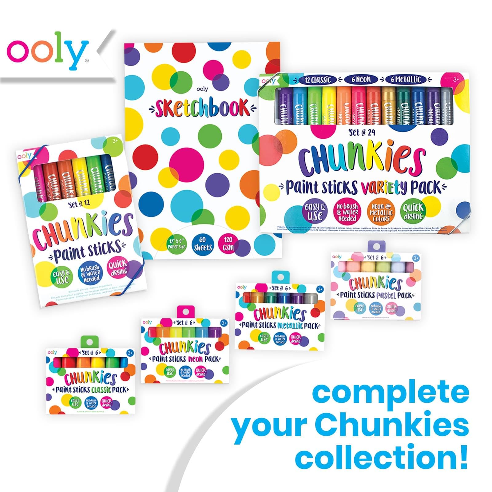 OOLY Chunkies classroom setup for group art activities