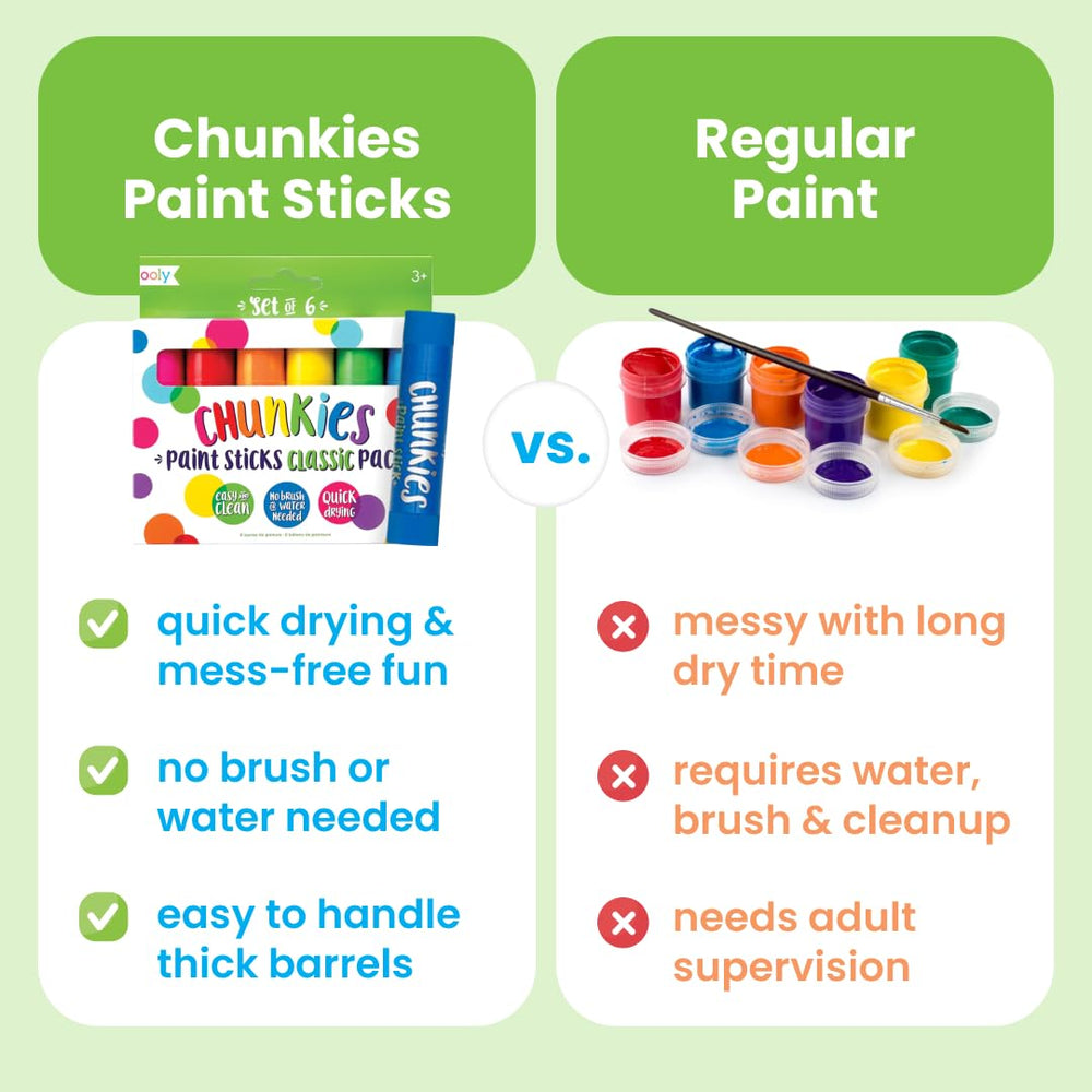 OOLY Chunkies twisting action paint sticks ideal for little hands