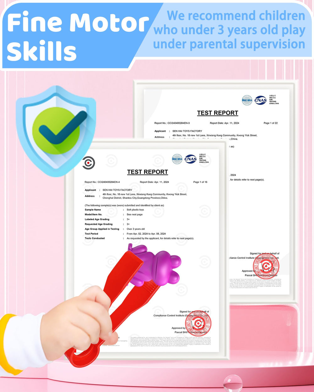 Oomloid ages 3-5 and 4-8 suitable for preschool math activities.