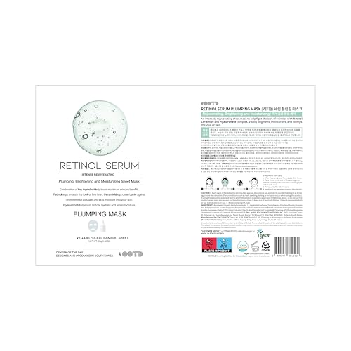 OOTD ceramide hyaluronate sheet mask close-up texture for strengthened skin barrier.