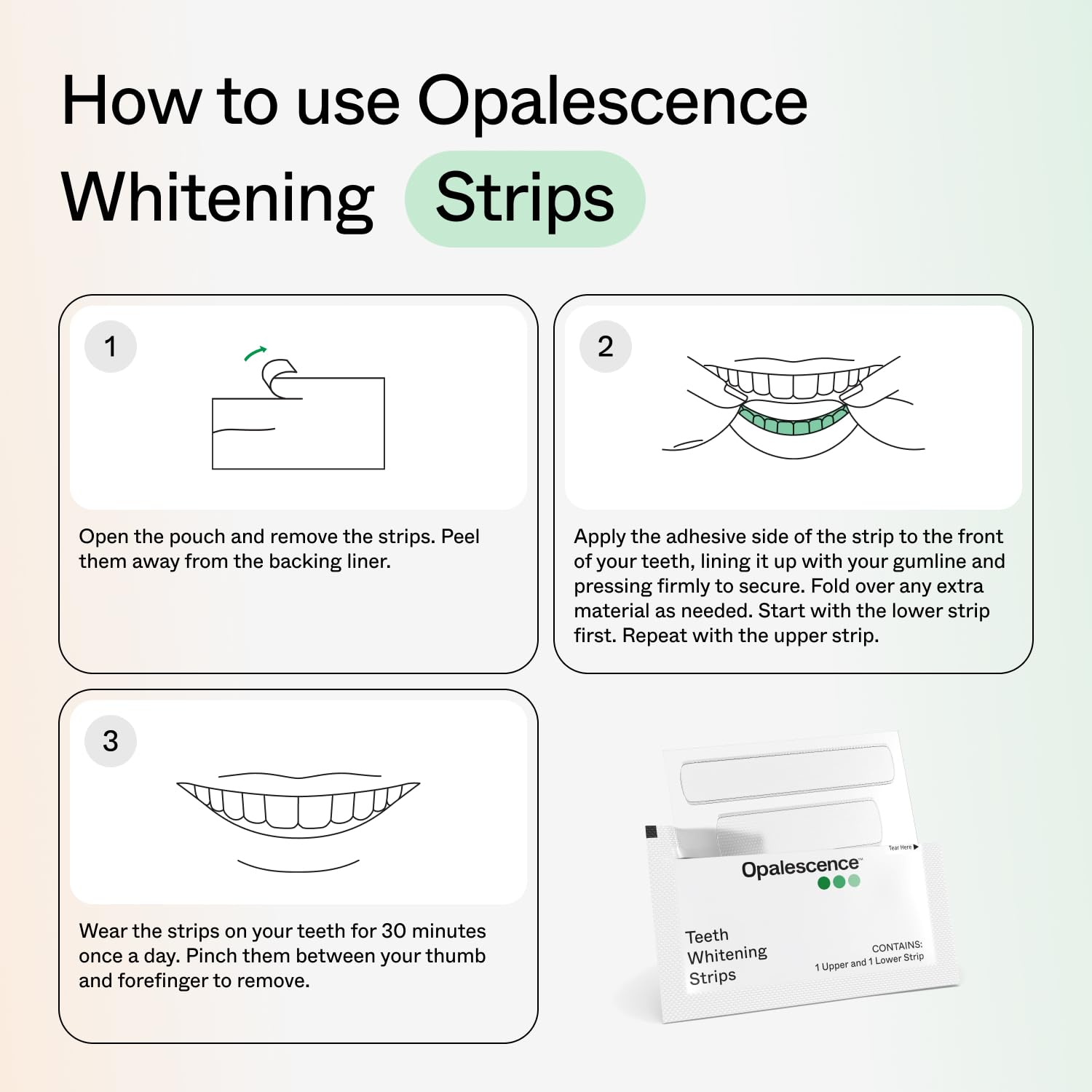 Opalescence 10% hydrogen peroxide formula image shows enamel-safe whitening option.
