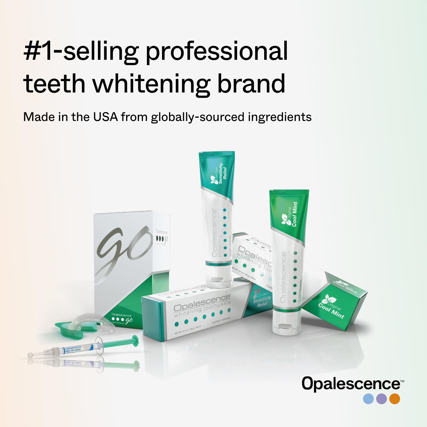 Opalescence bamboo toothbrush included for a complete whitening routine.