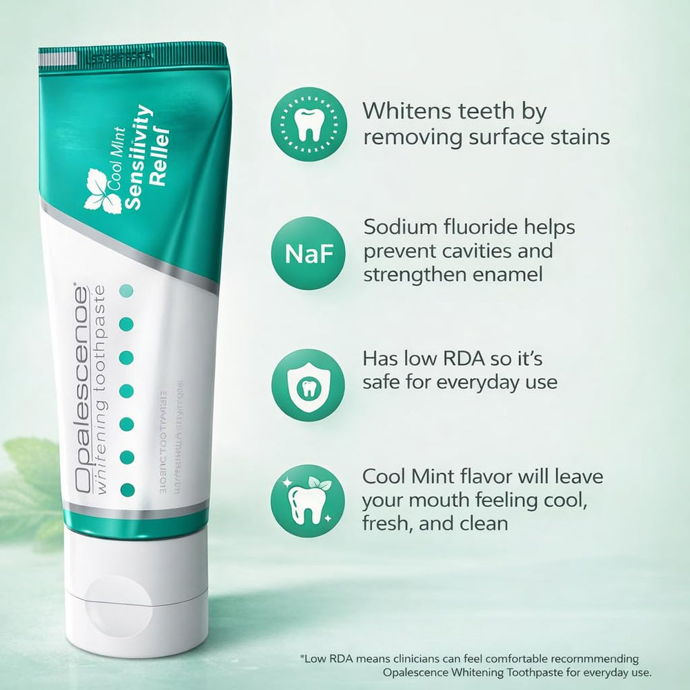 Opalescence Go 15 mint flavor toothpaste, refreshing whitening on the go.