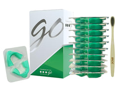Opalescence Go 15% Mint trays for convenient at-home whitening.