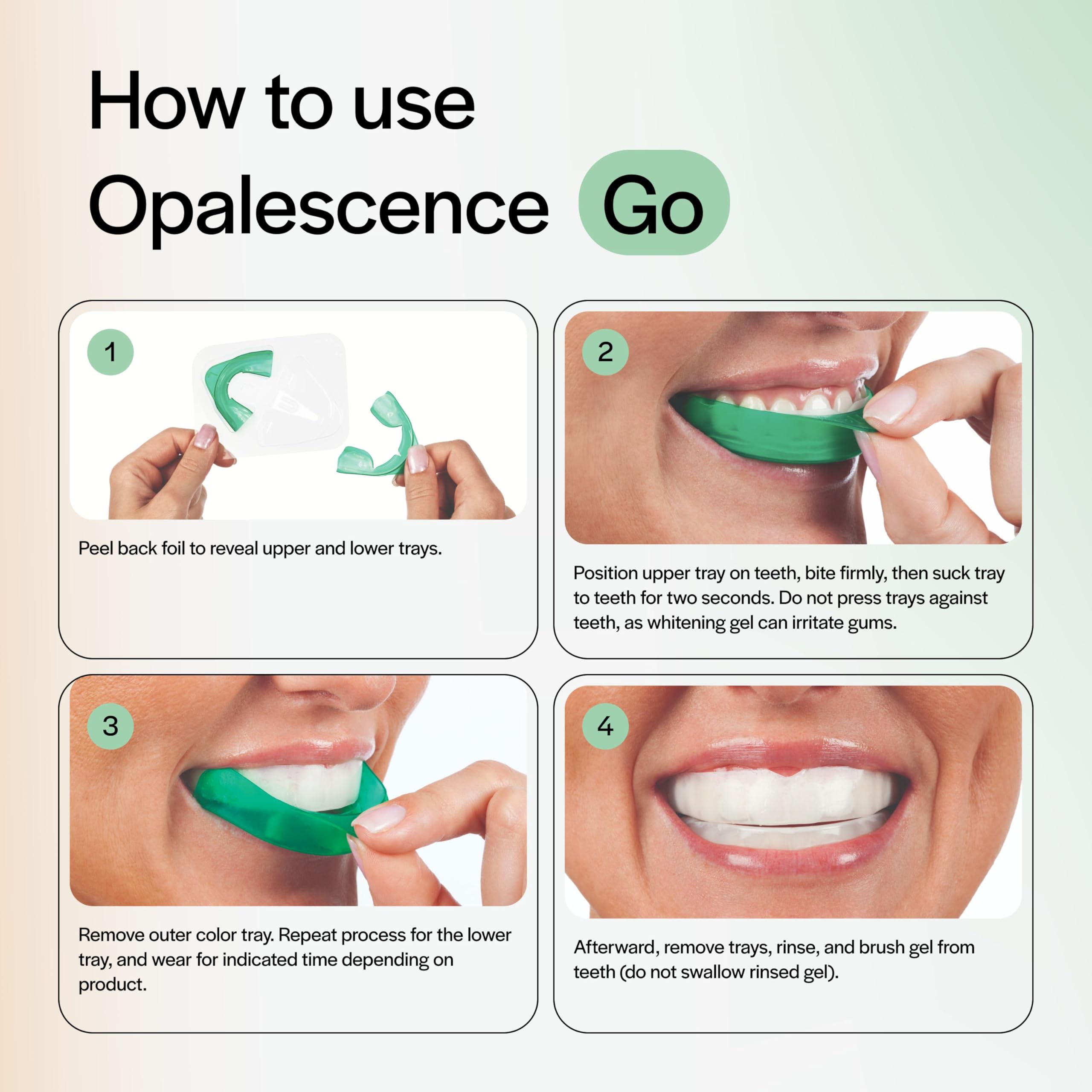 Opalescence GO bundle packaging demonstrates a complete at-home whitening solution.