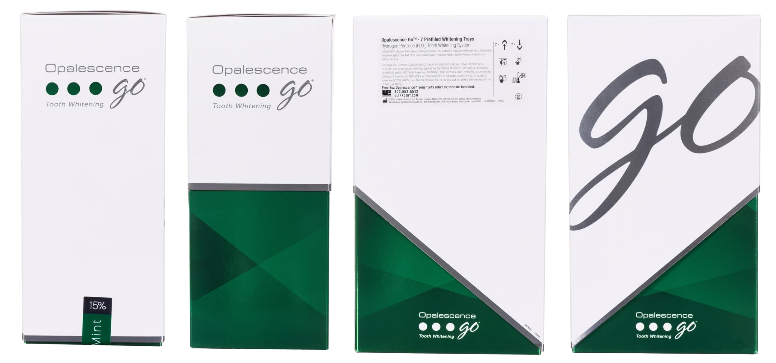 Opalescence GO image implies whitening support for discolored teeth at home.