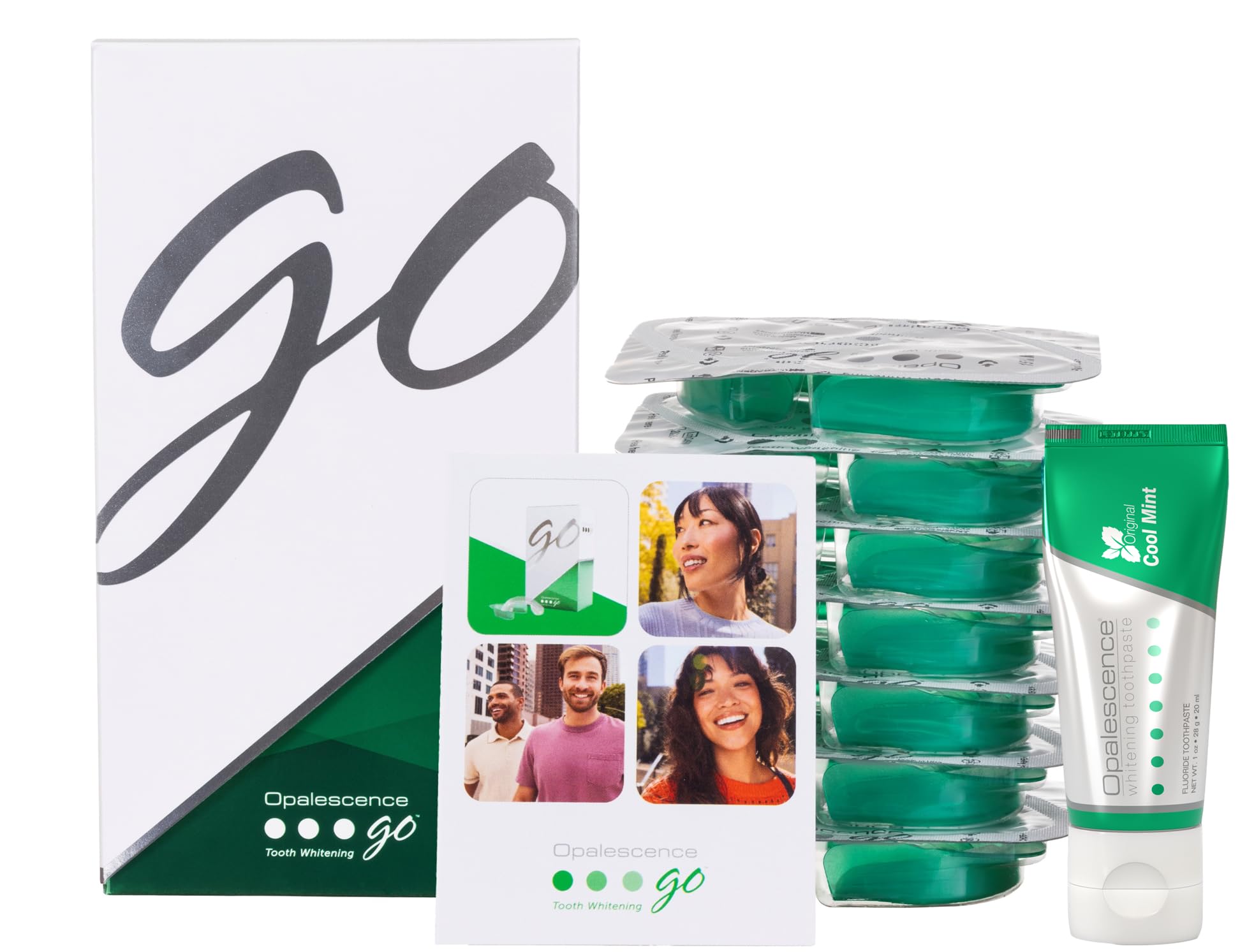 Opalescence GO gluten-free and kosher labeling signals dental-friendly care.