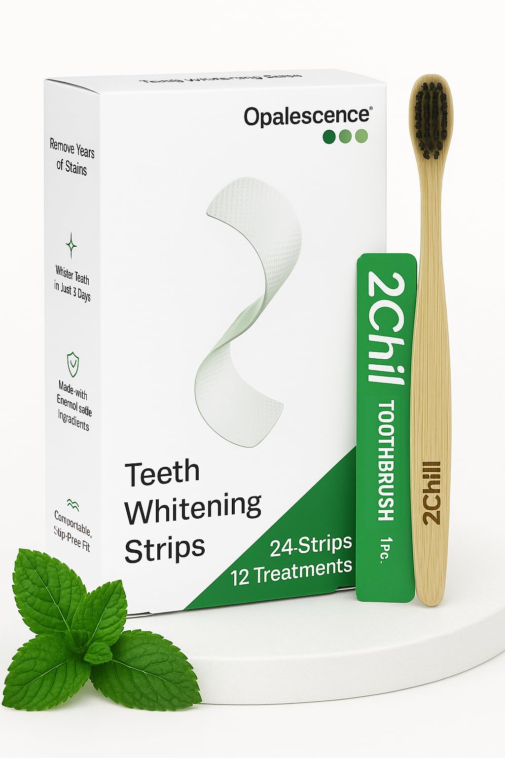 Opalescence brand emphasizes multitasking comfort during whitening sessions.