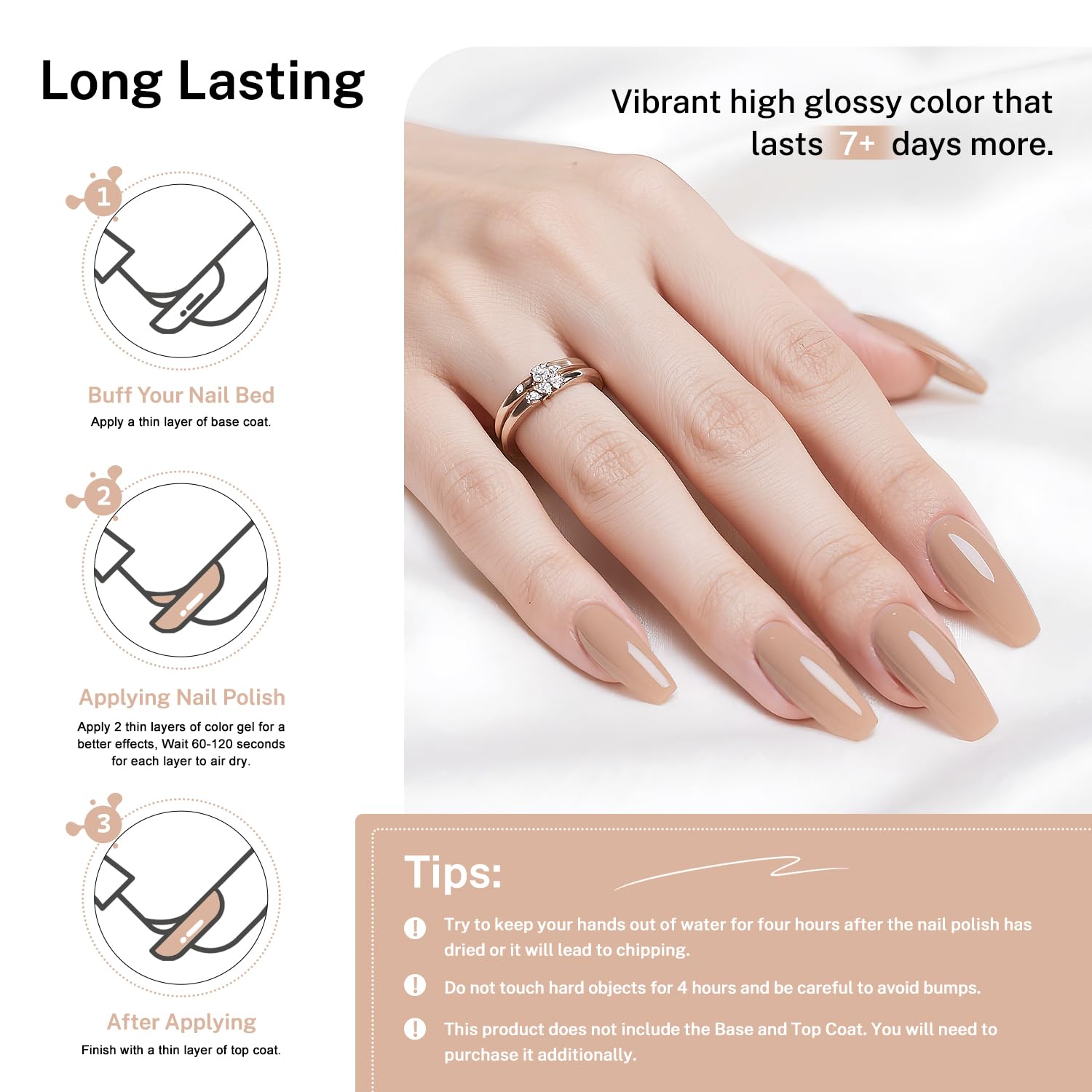 OpenLive nude pink polish ideal for minimalist or French manicures.