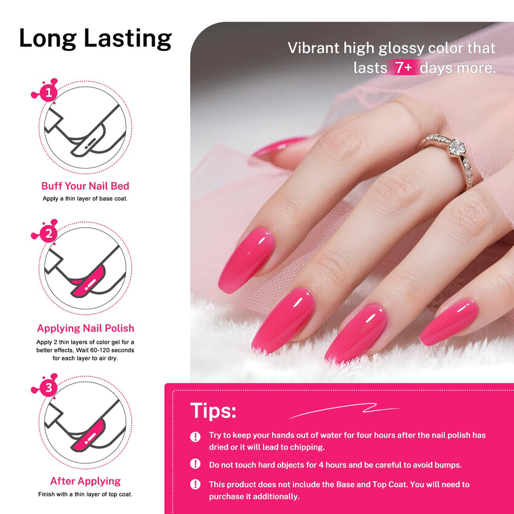 OpenLive Rose Pink on nails demonstrating a sleek, professional look at home.