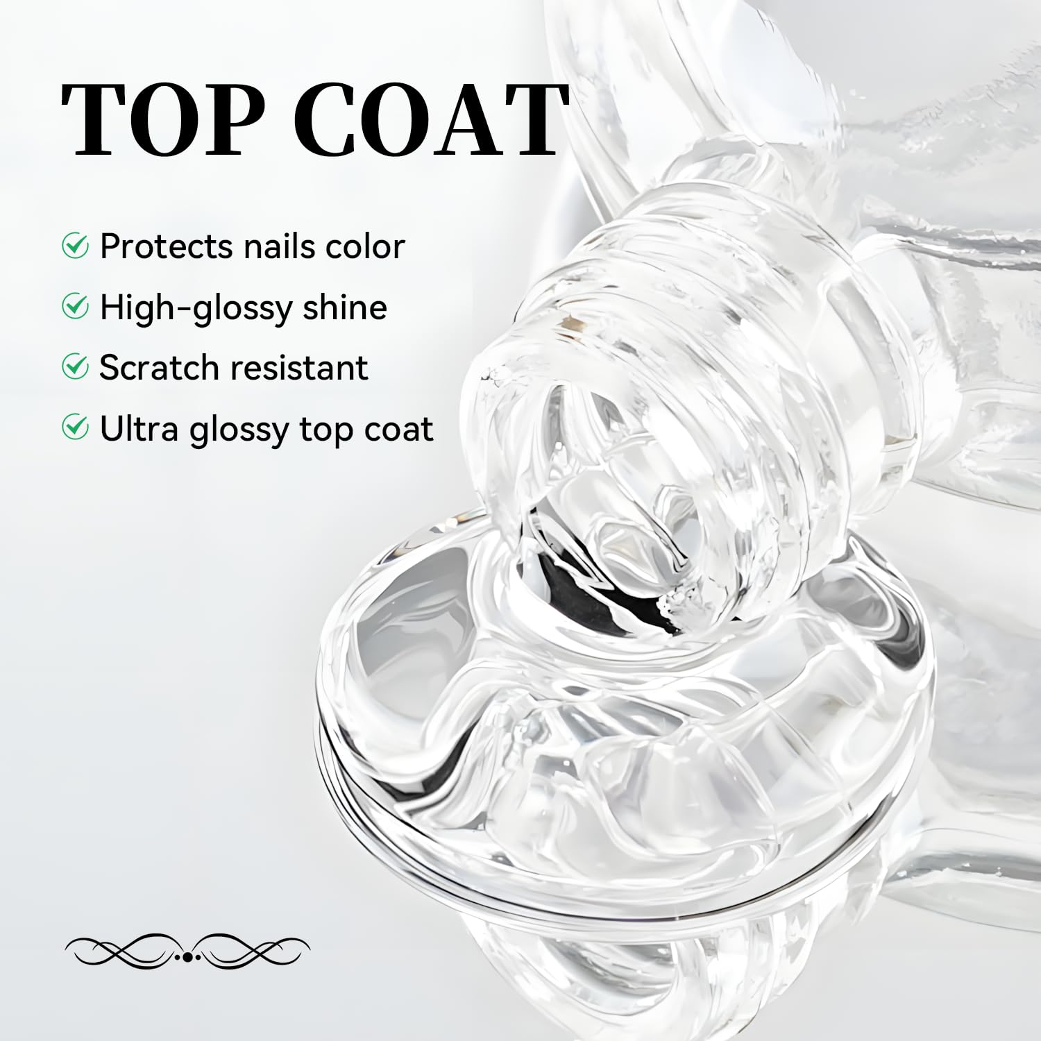 OpenLive Top Coat brush application demonstrates quick-dry, smooth layer for salon-ready shine.