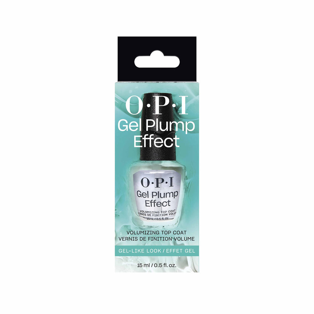 OPI Gel Plump Effect Top Coat dries quickly for an efficient routine