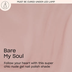 OPI GelColor Bare My Soul swatches reveal smooth, even coverage.