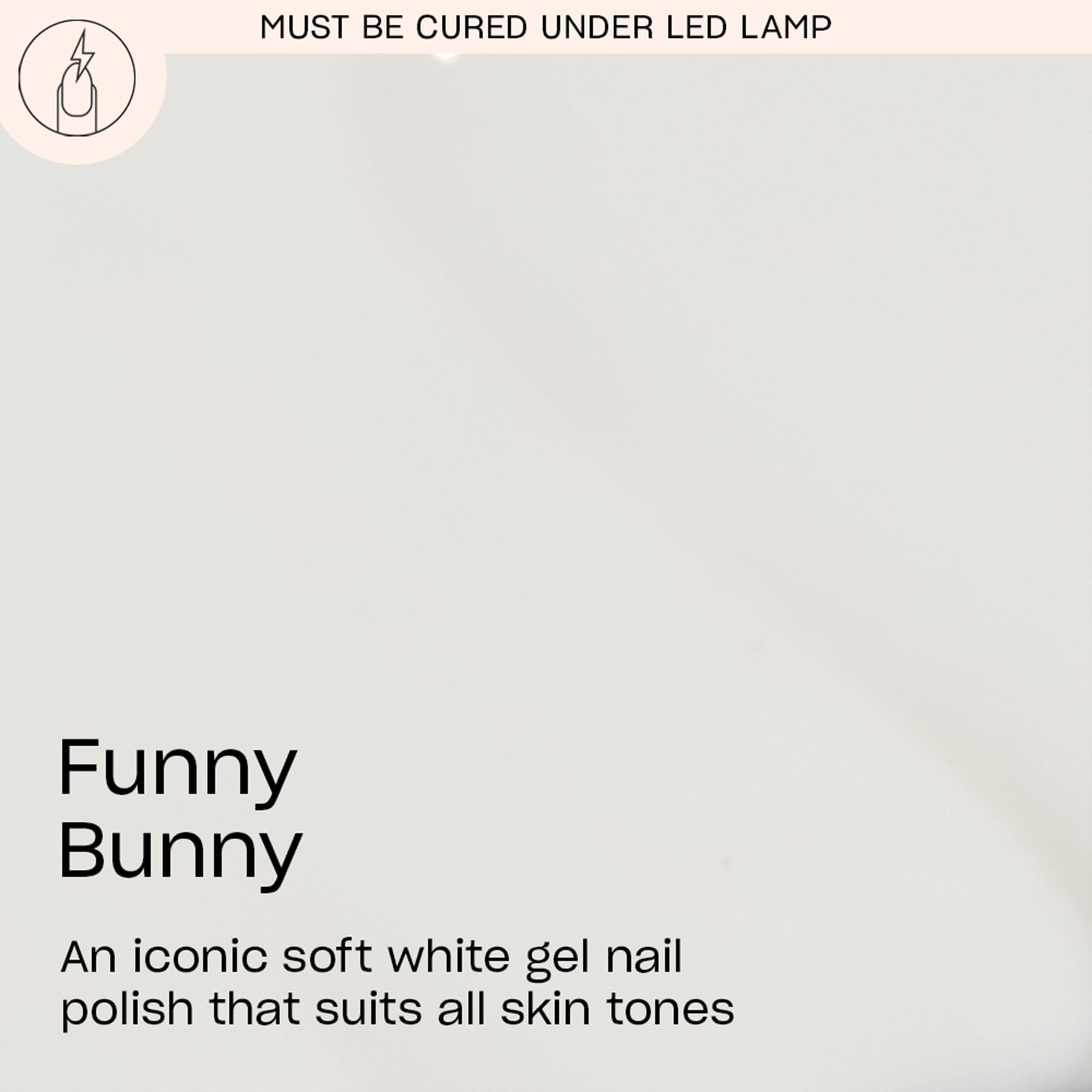 OPI GelColor Funny Bunny brush demonstrates smooth, even coverage for easy nail art.