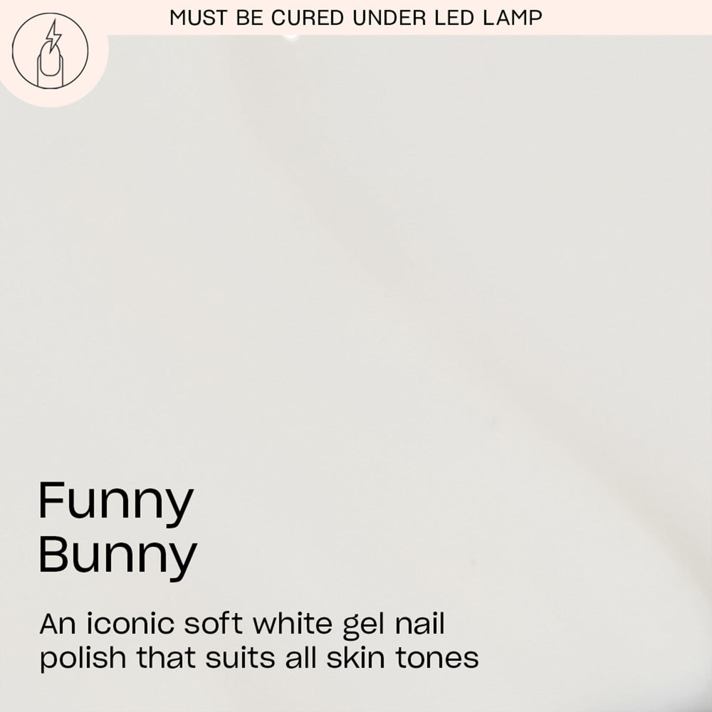 OPI GelColor Funny Bunny brush demonstrates smooth, even coverage for easy nail art.
