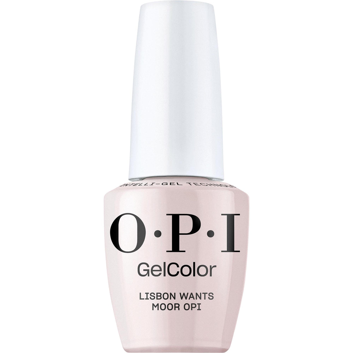 OPI GelColor Lisbon Wants Moor bottle shows a rich pink crème with salon shine.