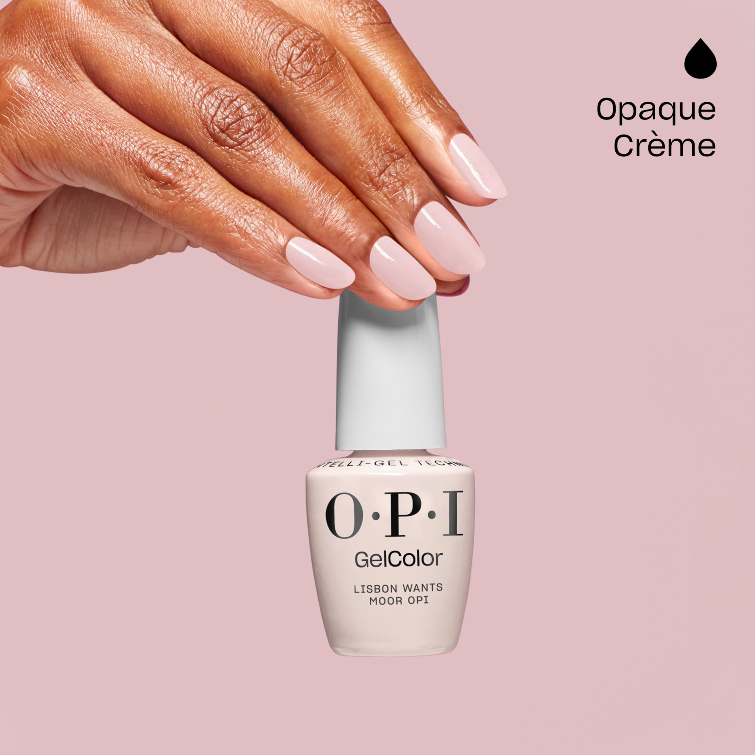 OPI GelColor Lisbon Wants Moor under LED cure for quick, smudge-free drying.