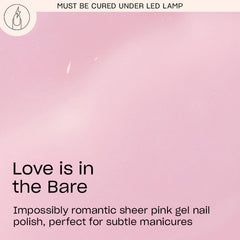 OPI GelColor Love Is in the Bare brush-stroke closeup highlighting smooth application.