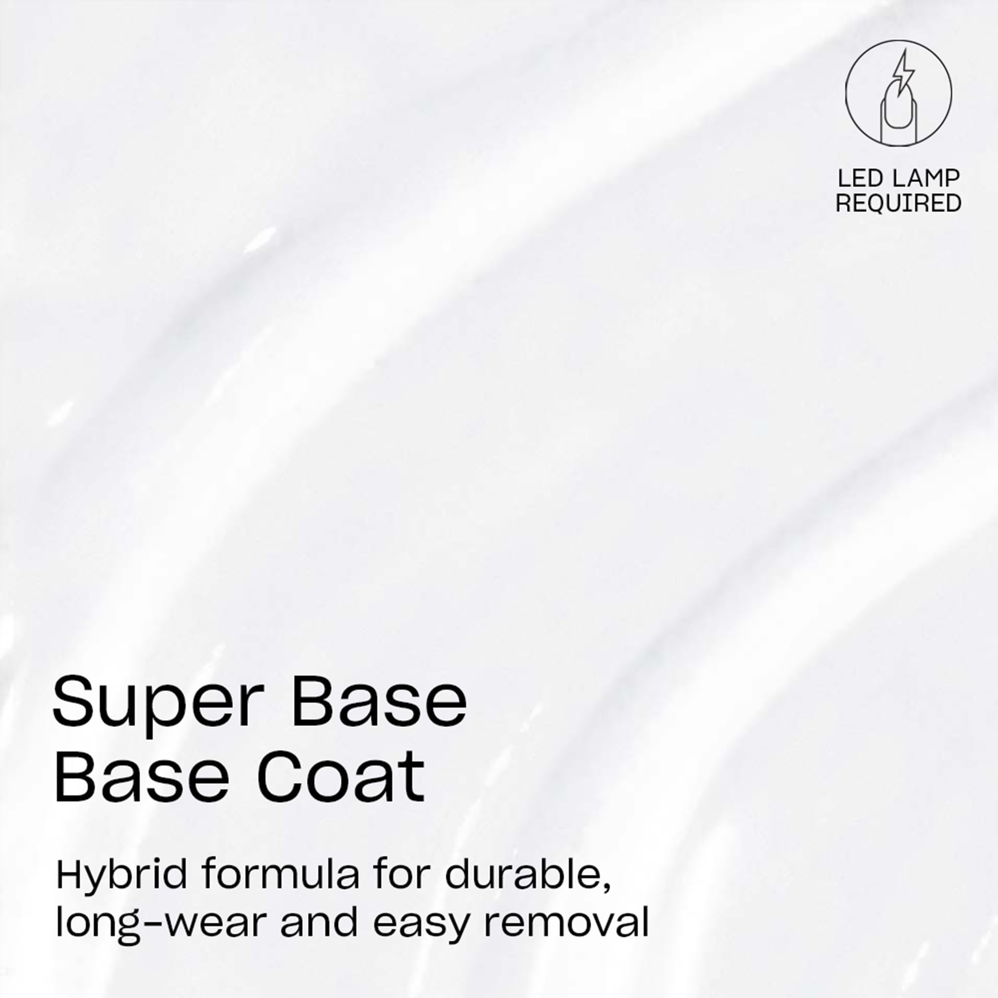 OPI GelColor Super Base Coat close-up showing even, smooth coverage.
