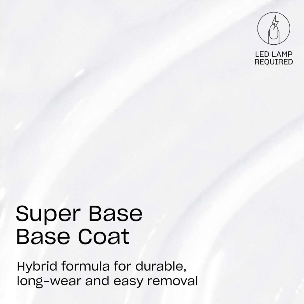 OPI GelColor Super Base Coat close-up showing even, smooth coverage.