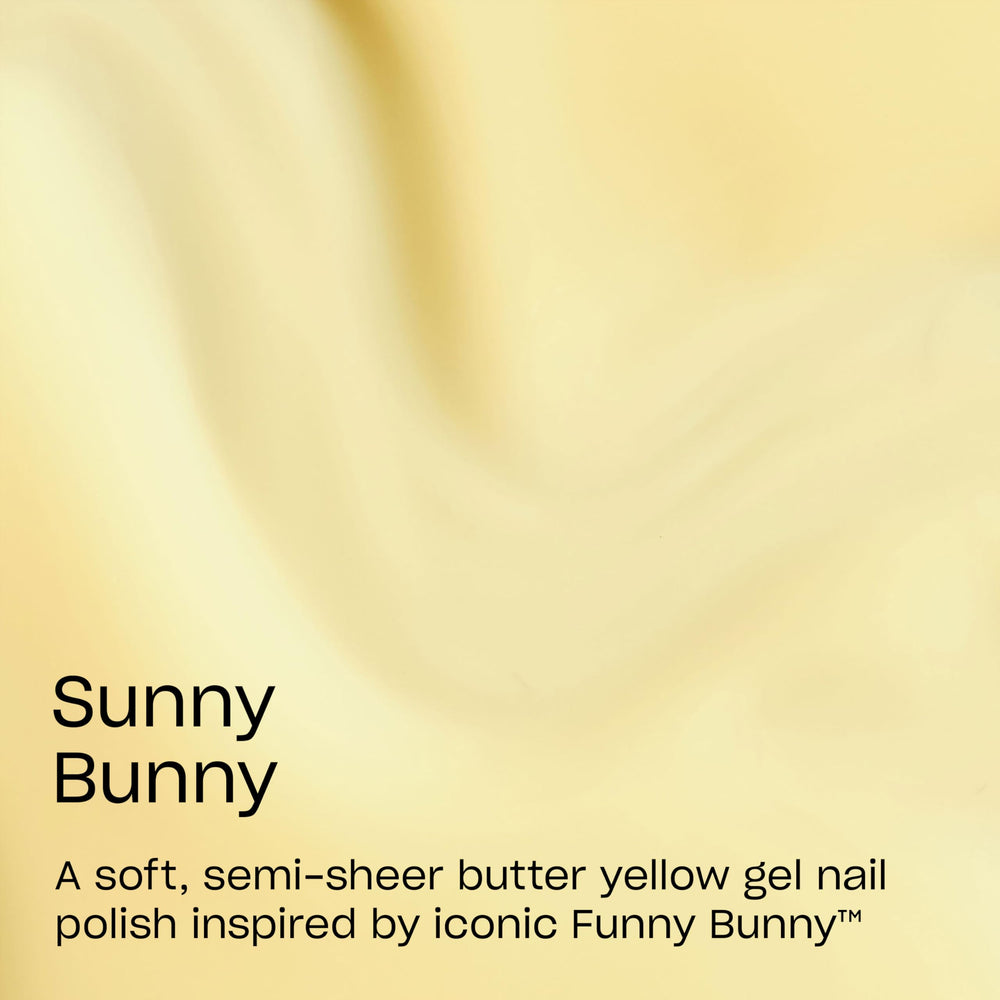 OPI Sunny Bunny brush stroke demonstrates smooth, even coverage for nail art.
