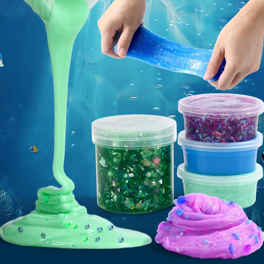 OPLDYRK sparkling slime with glitter adds festive craft fun