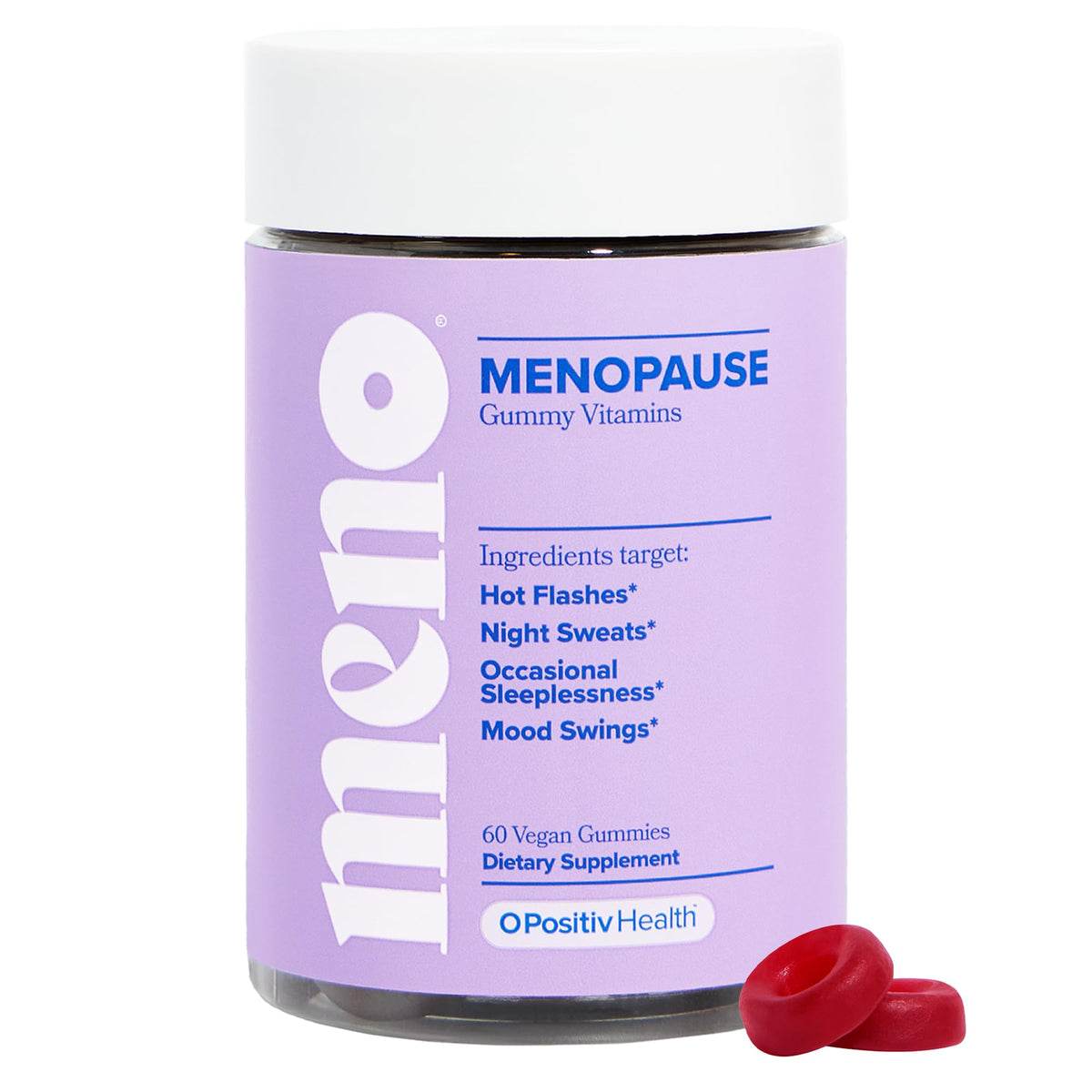 O Positiv MENO bottle front view for daily menopause support