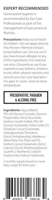 OPTASE TTO with hyaluronic acid for gentle moisture around the eyelids