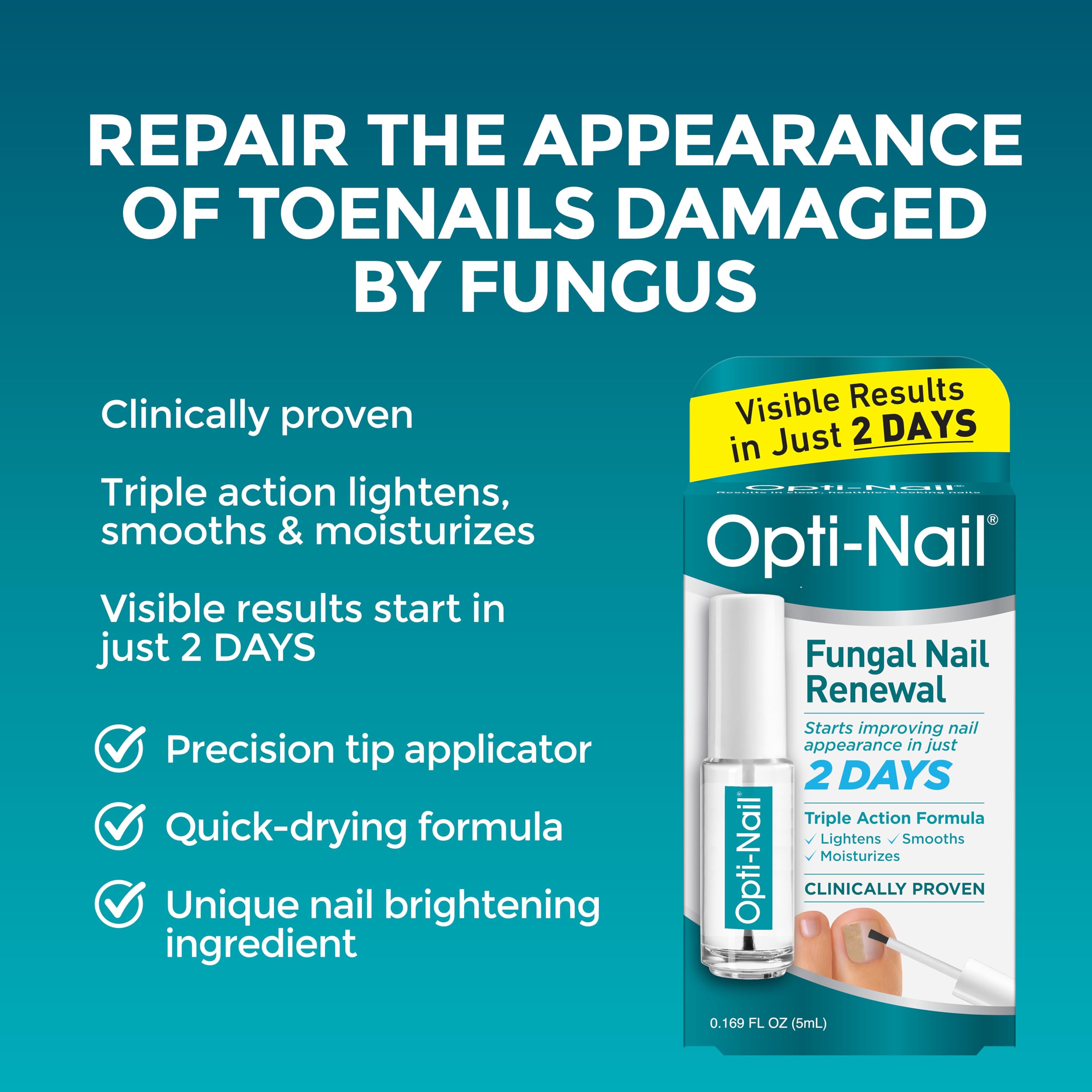 Opti-Nail renews nails with lightening and moisturization for a brighter look.