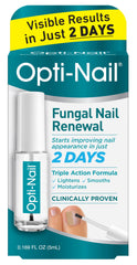 Opti-Nail fungal nail repair brush applies treatment on nails for renewed appearance.